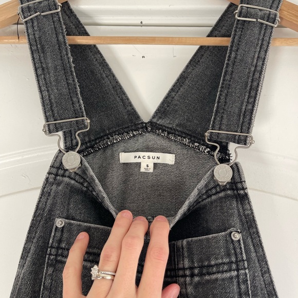 Pacsun Denim Overall Washed Black - S - Picture 4 of 5